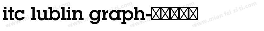 itc lublin graph字体转换